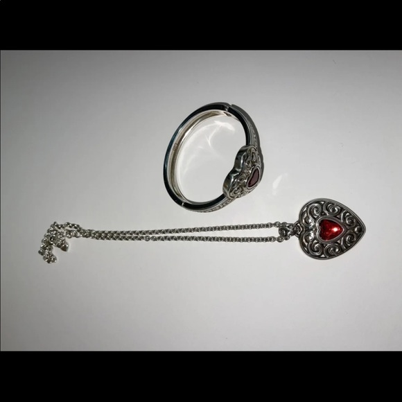 Brighton Vintage Red Heart Ring & Necklace - Picture 3 of 3